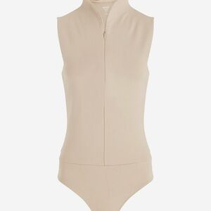 Express body contour bodysuit Large Beige